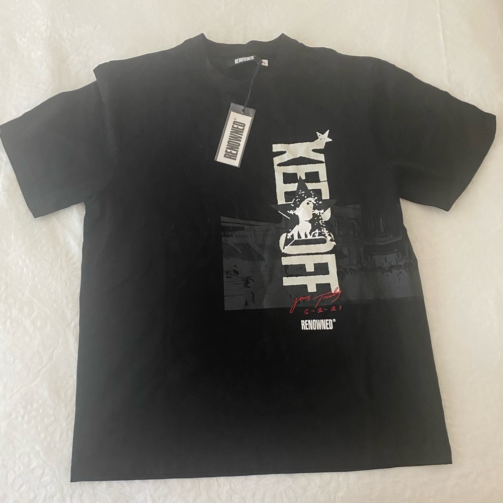 Renowned Black T-shirt, Lge, NWT